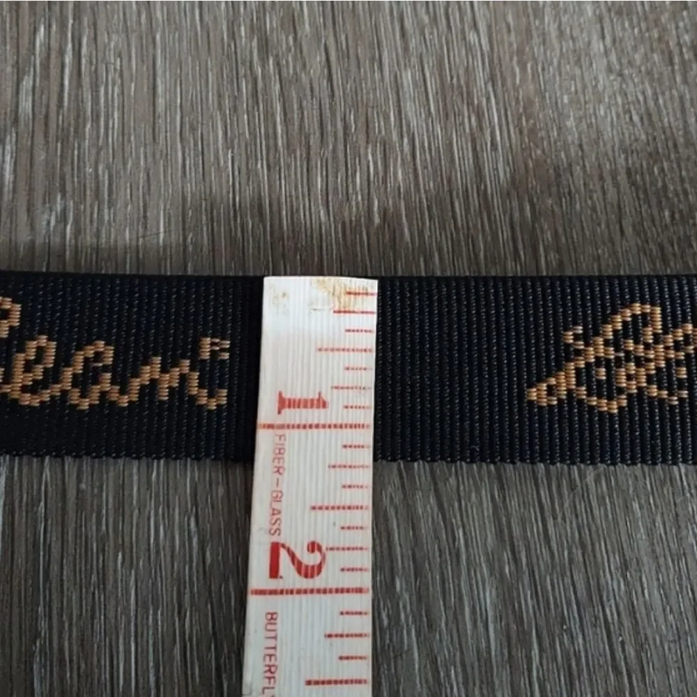 LL Bean Black Nylon Belt 43